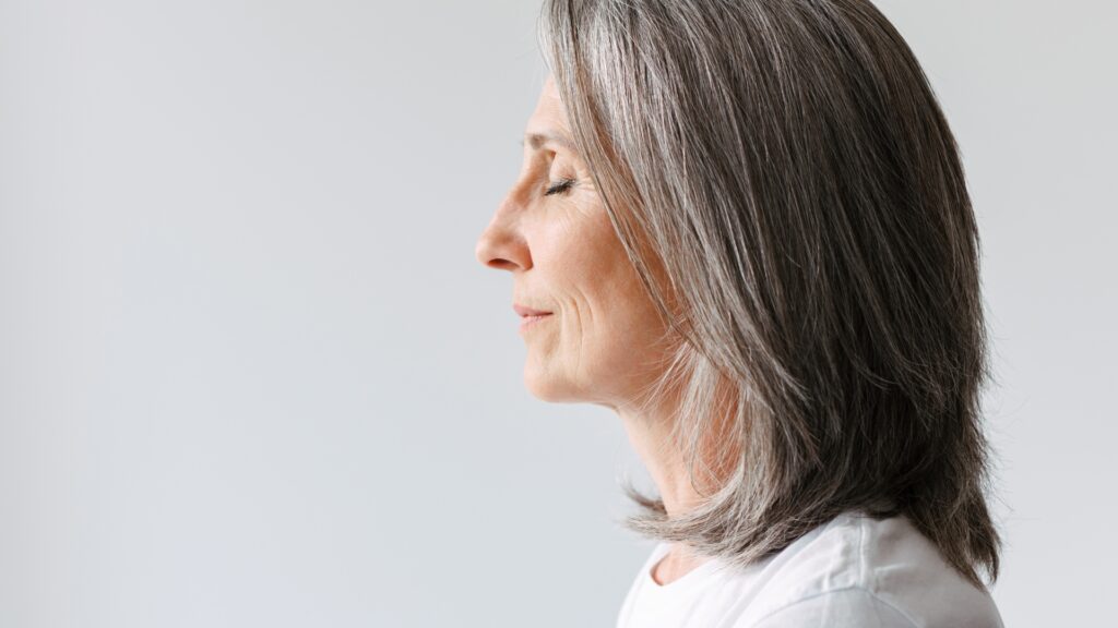 Natural looking neck and jawline profile after subtle rejuvenation approach