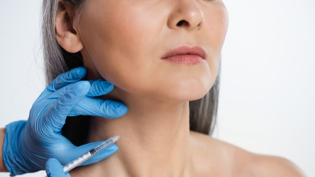 Non surgical neck rejuvenation treatment for jawline and neck definition