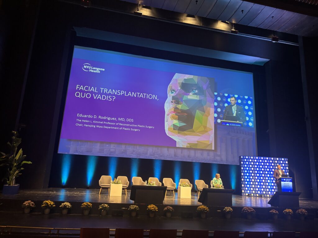 Facial transplantation presentation at the EACMFS Congress in Athens